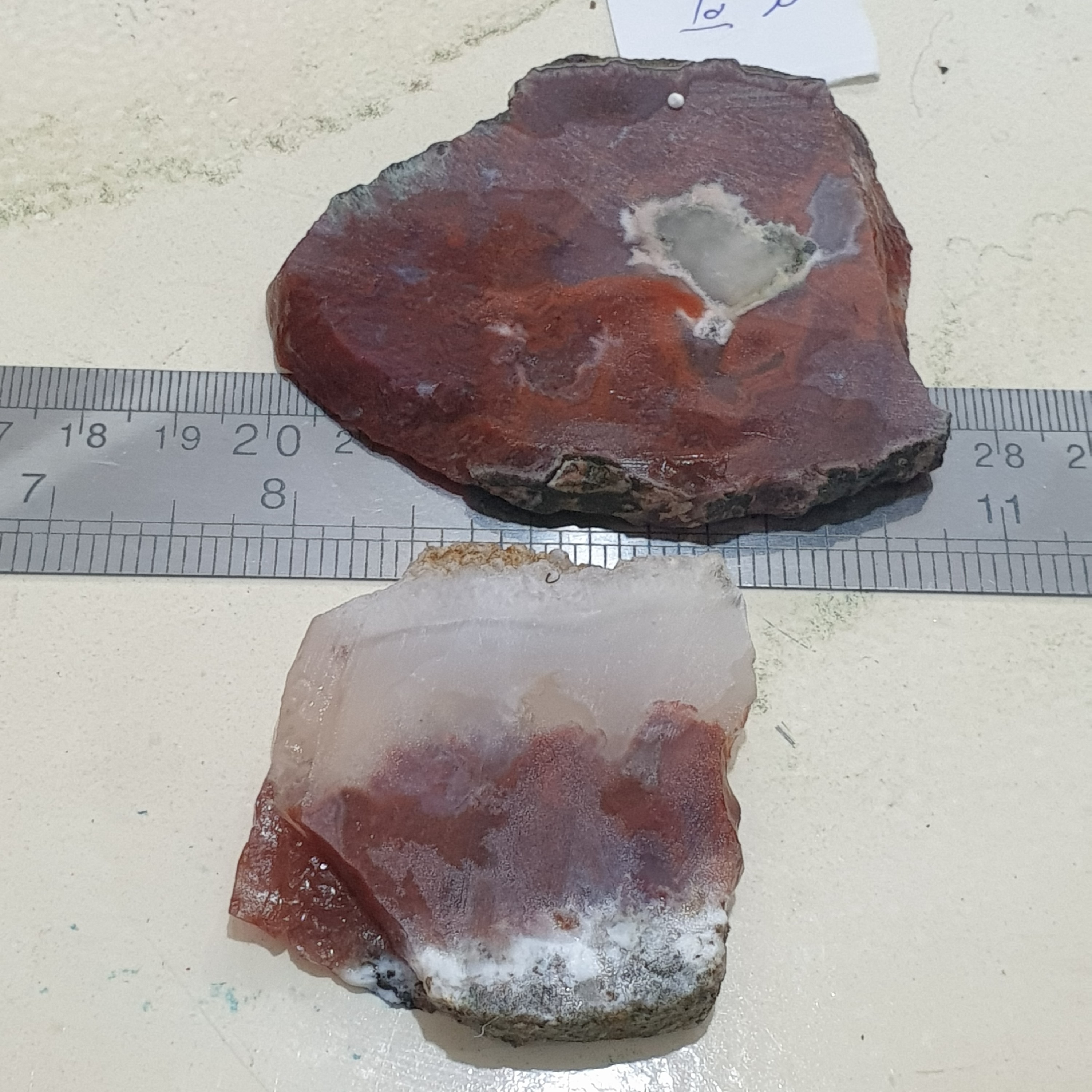 دو عدد اسلب عقیق شجر زیبا  کد 10