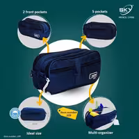 جامدادی پارچه ای پنج زیپ اسکای کد 209