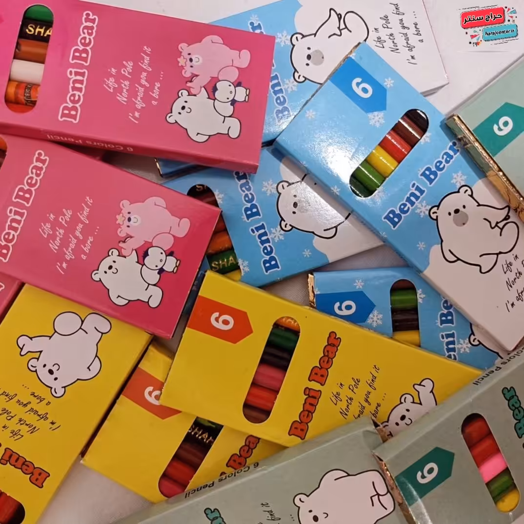 مداد رنگی شش رنگ مناسب کودکان