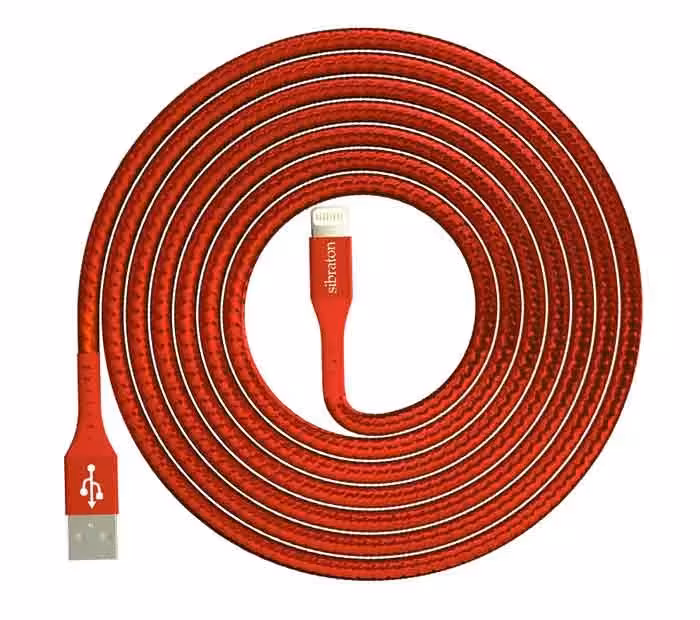 کابل تبدیل USB به Lightining سیبراتون مدل S250 i طول 1.2 متر
