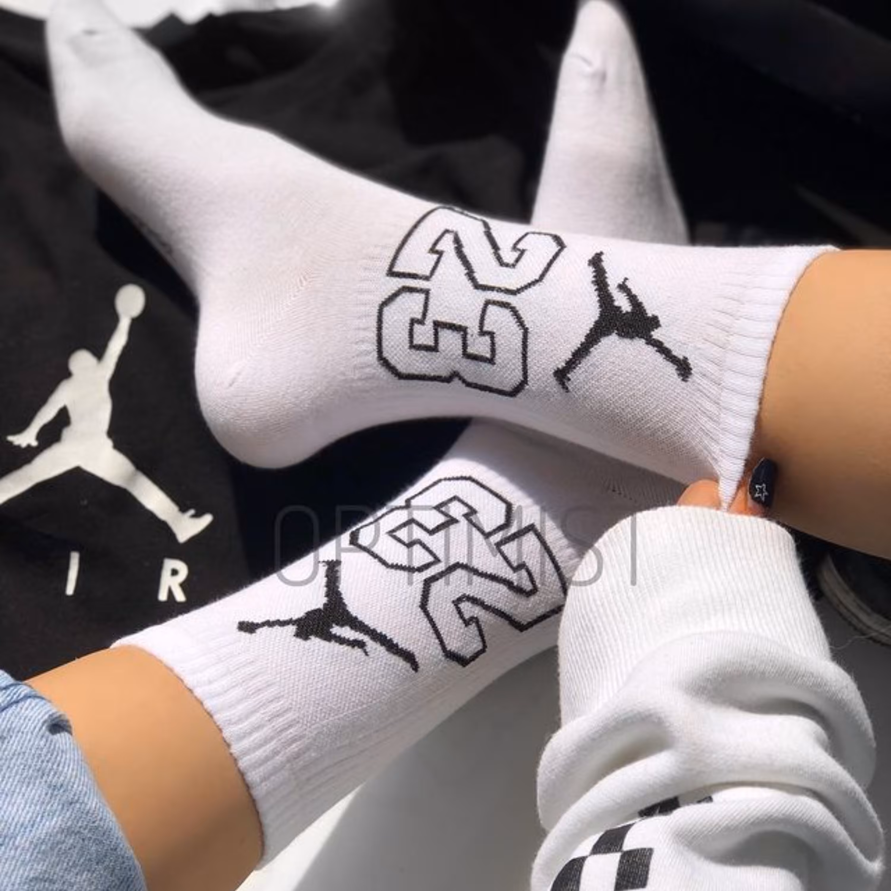 جوراب ساقدار جردن سفید