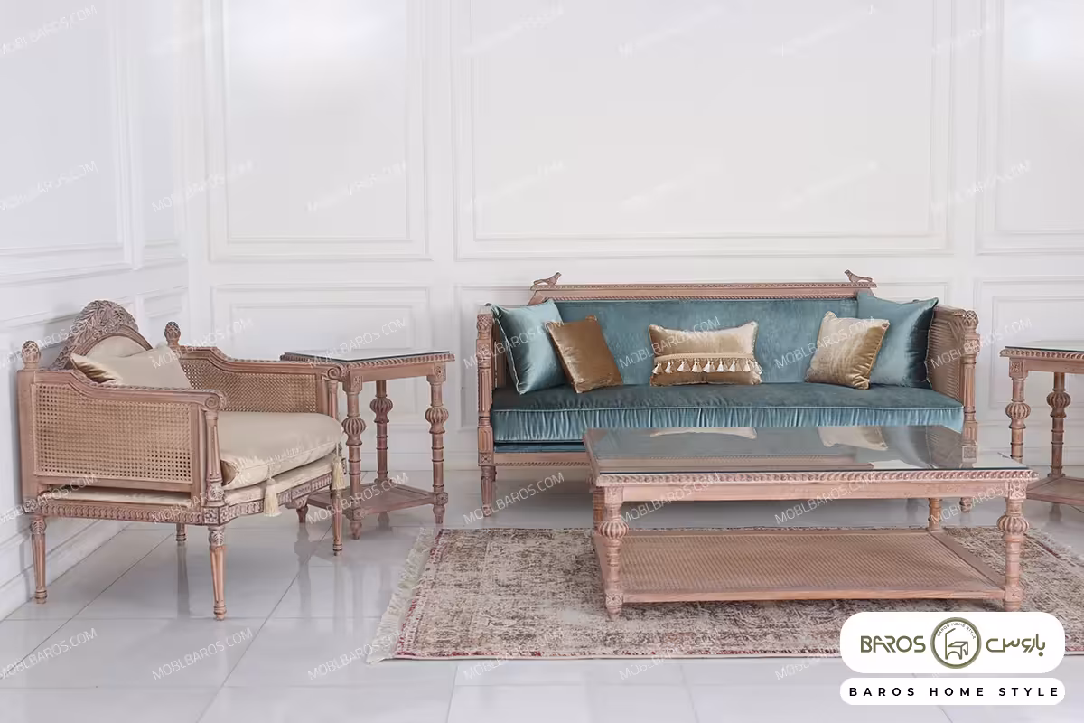 نیم ست مبلمان کاجی کد 6