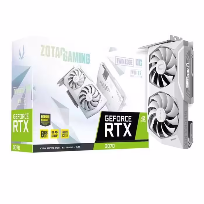 کارت گرافیک زوتاک GAMING GeForce RTX 3070 Twin Edge OC White Edition 8GB