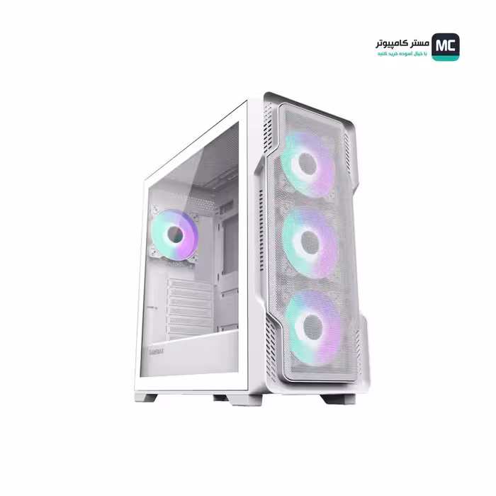 قیمت و خرید کیس گیمینگ گیم مکس Siege White