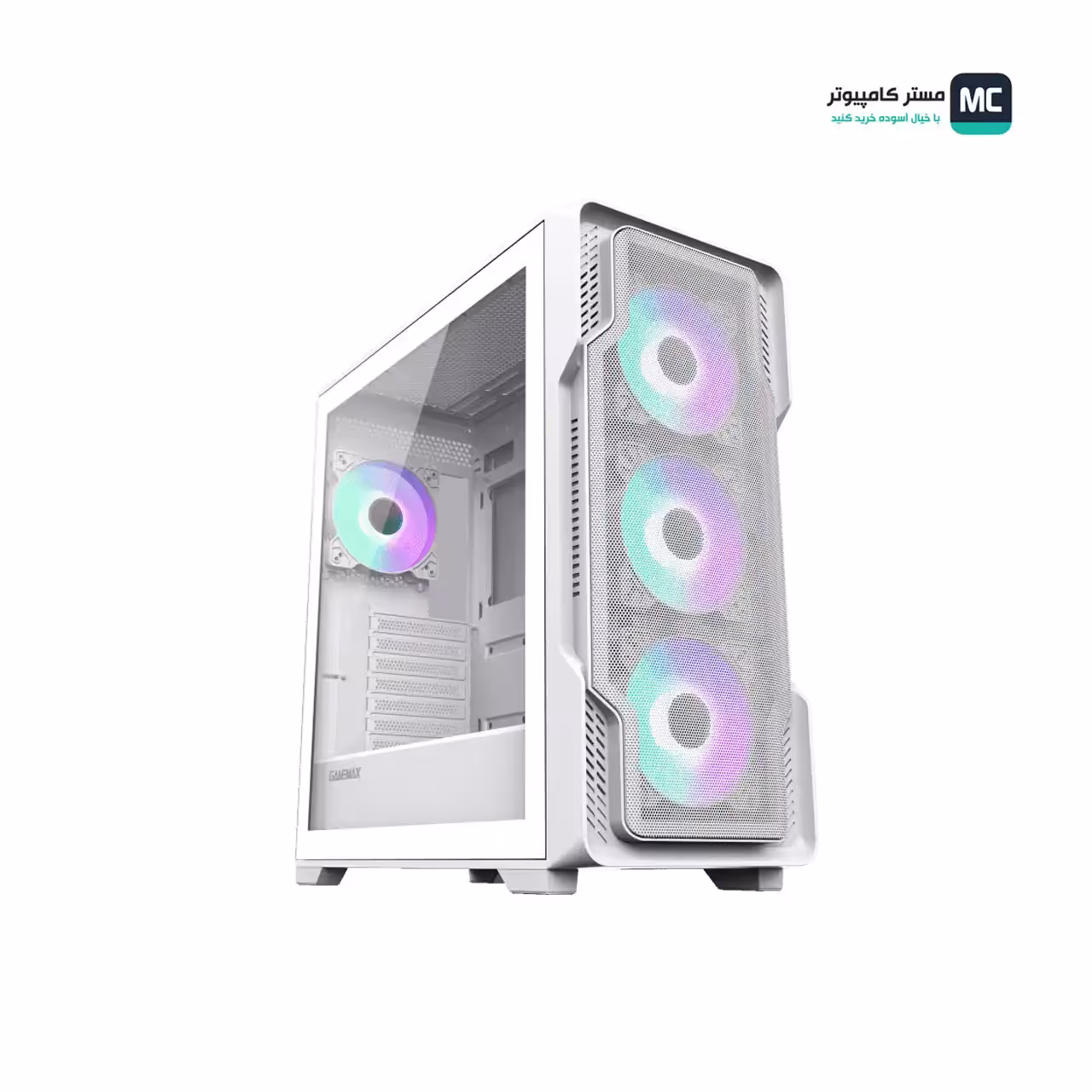 قیمت و خرید کیس گیمینگ گیم مکس Siege White
