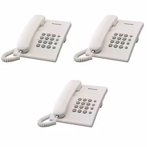 تلفن پاناسونیک مدل KX-TS500MX بسته 3 عددی