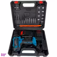 دریل و پیچ گوشتی شارژی چکشی باس کد BS-48VF مجموعه 27 عددی