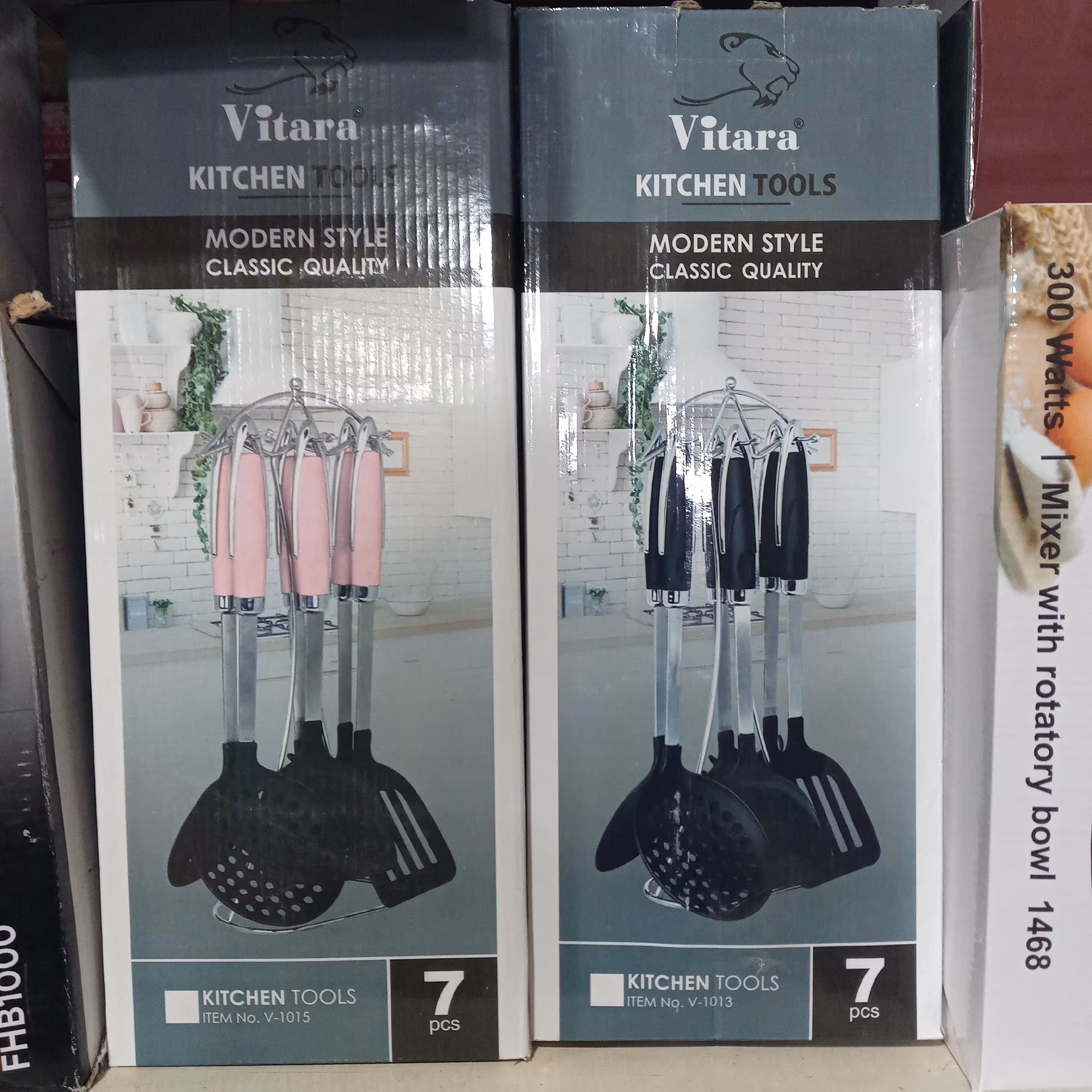 سرویس کفگیر و ملاقه 7 پارچه آشپزخانه مارک ویتارا جنس عالی مناسب برای جهیزیه 