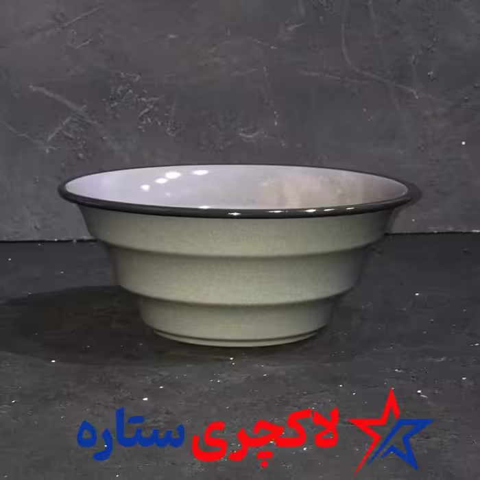 کاسه سالاد 22سانت لعابی طوسی ارتفاع 10