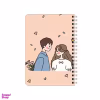 دفترچه یادداشت 80 برگ بامبیلیپ مدل چوبی طرح دسته گل سورپرایز کد 5466916