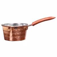 شیرجوش مسی طرح دار سایز 1 کد zh92