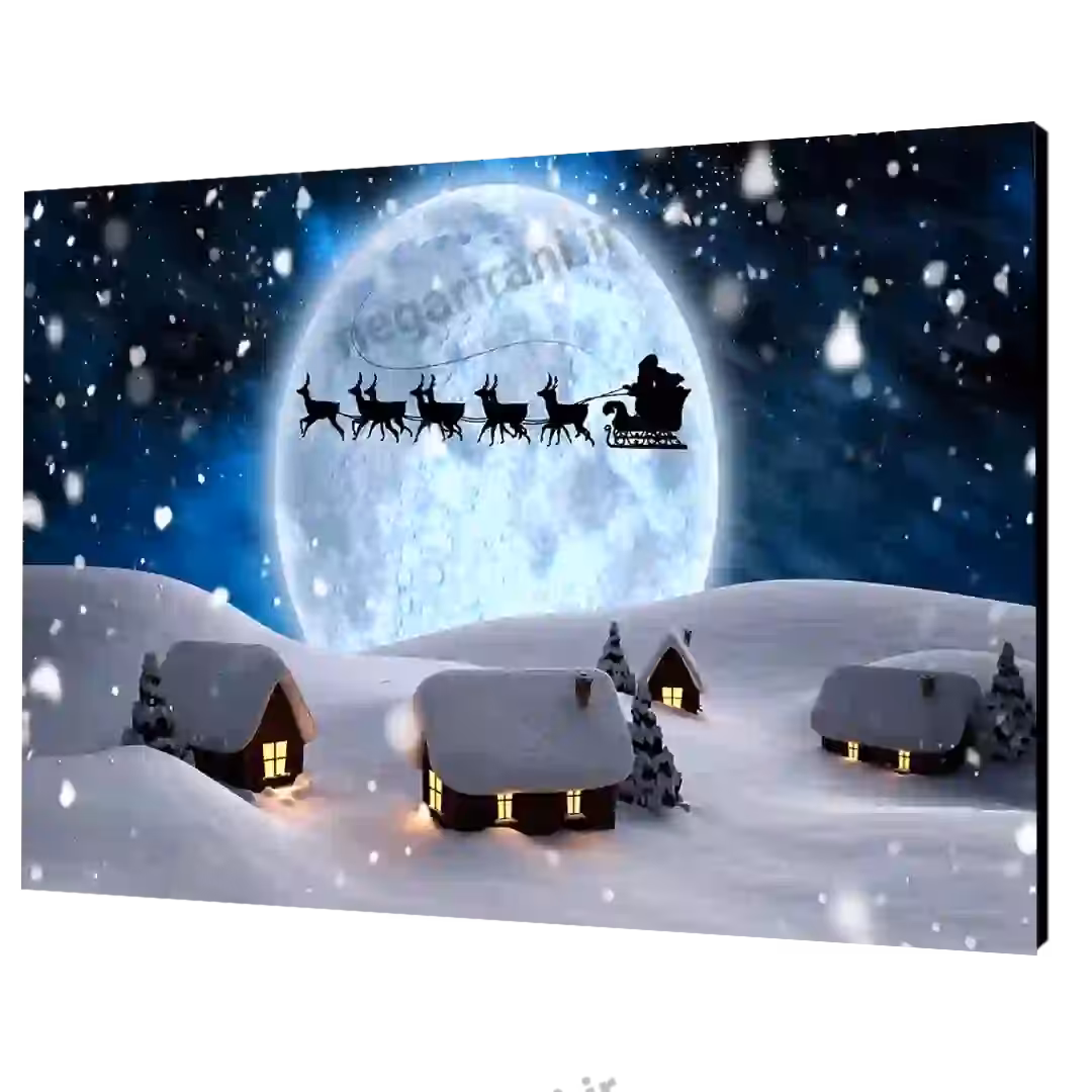 تابلو شاسی  بابانوئل و کادوهای کریسمس  مدل  AK10