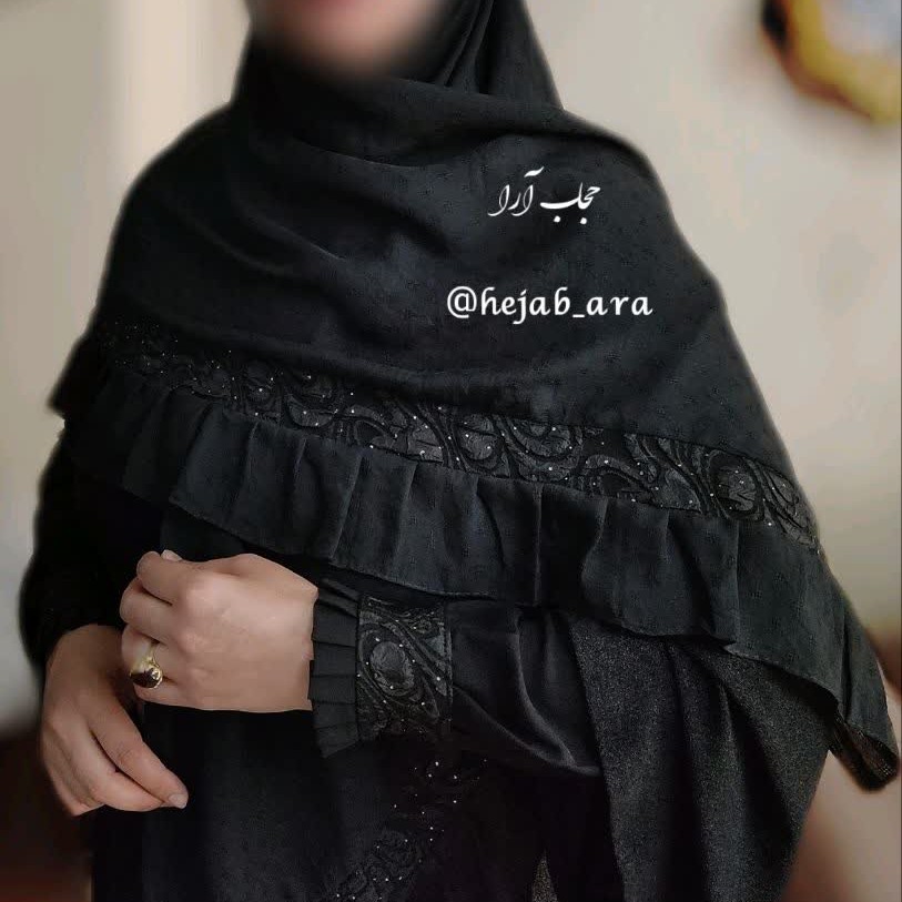 ست روسری و ساق دست مشکی