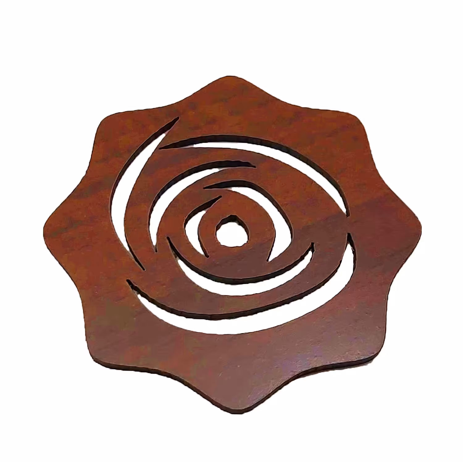 زیر لیوانی گل رز گرد 6 عددی همراه با پایه کد 107