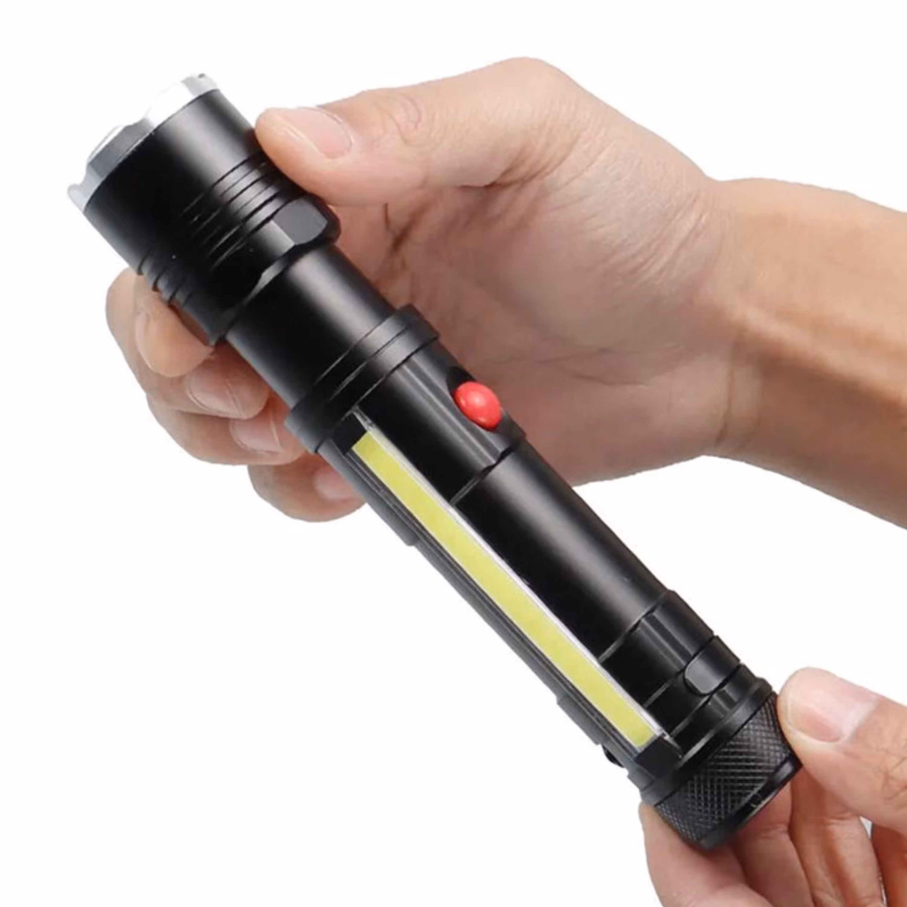 چراغ قوه پلیس تمام فلزی دو چراغه مدل T6