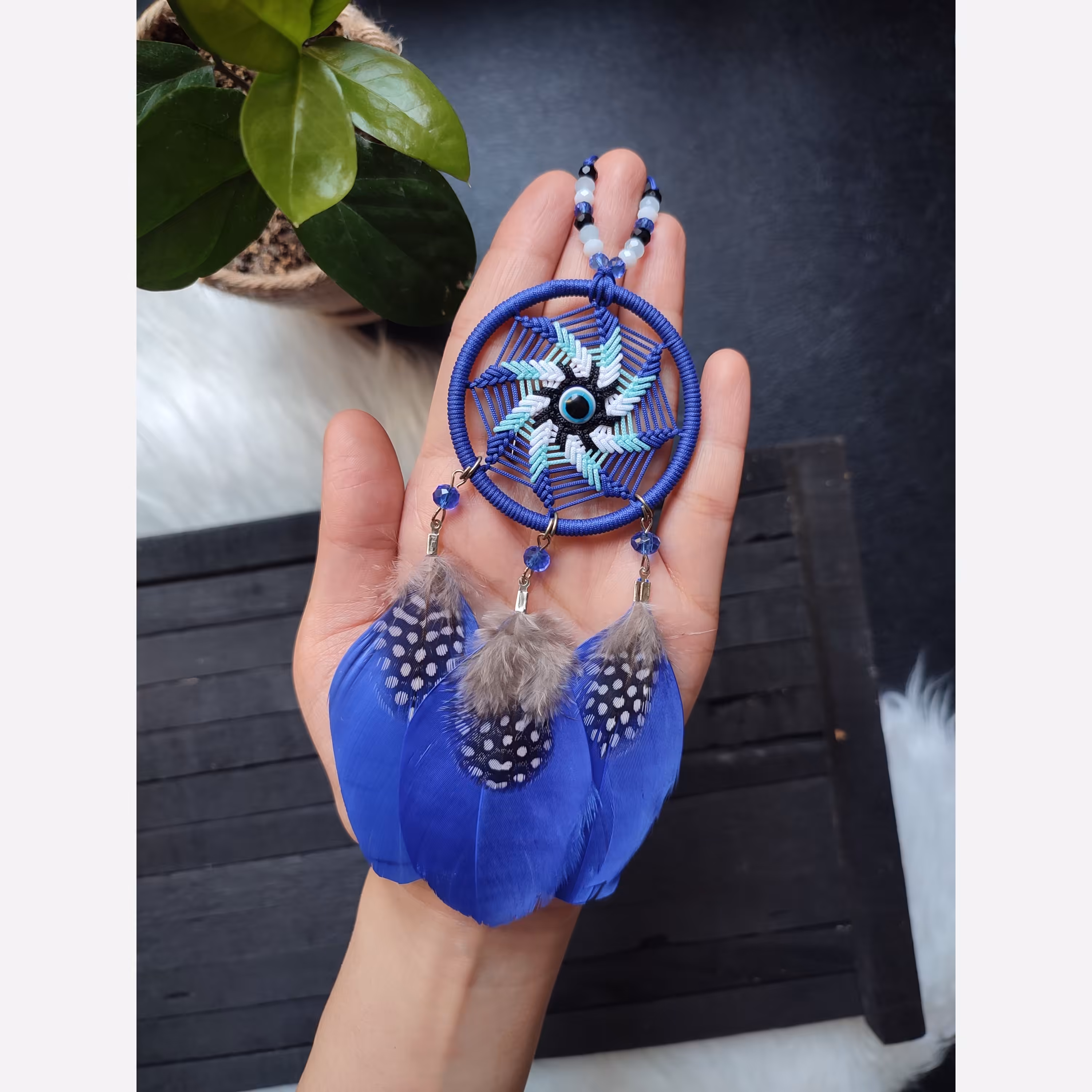 آویز ماشین دریم کچر طرح چشم نظر