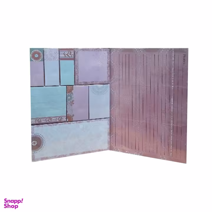 کاغذ یادداشت 80 برگ مدل چسب دار طرح خال خالی کد 12