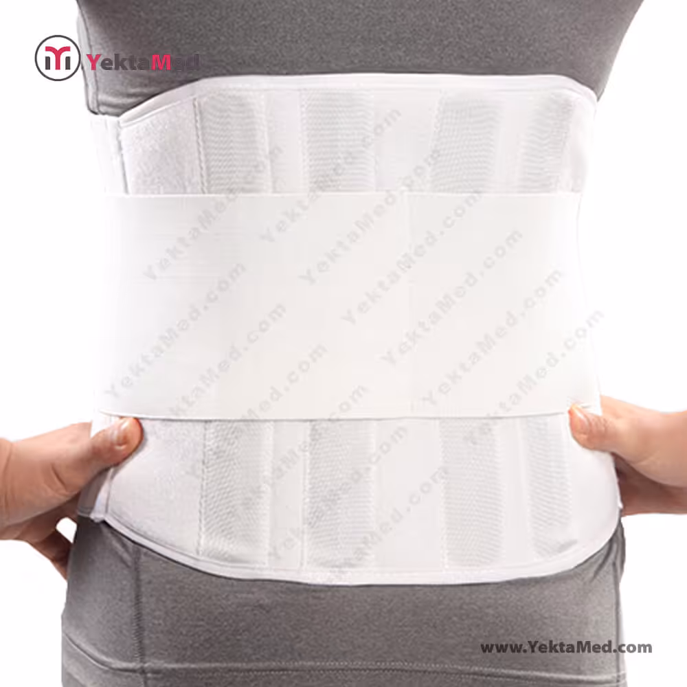 کمربند طبی سخت با کش پهن پاک سمن کد 125