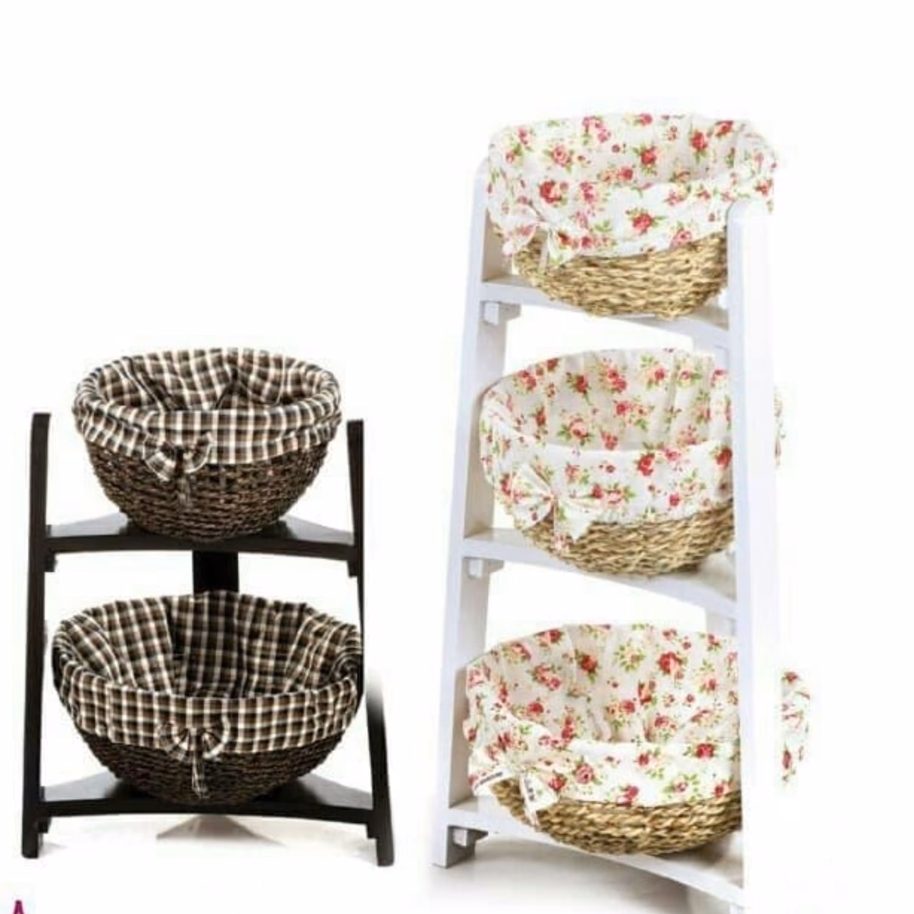 جاپیازی 3 طبقه ایفل مدل سارا دارای دو رنگ سفید و قهوه ای