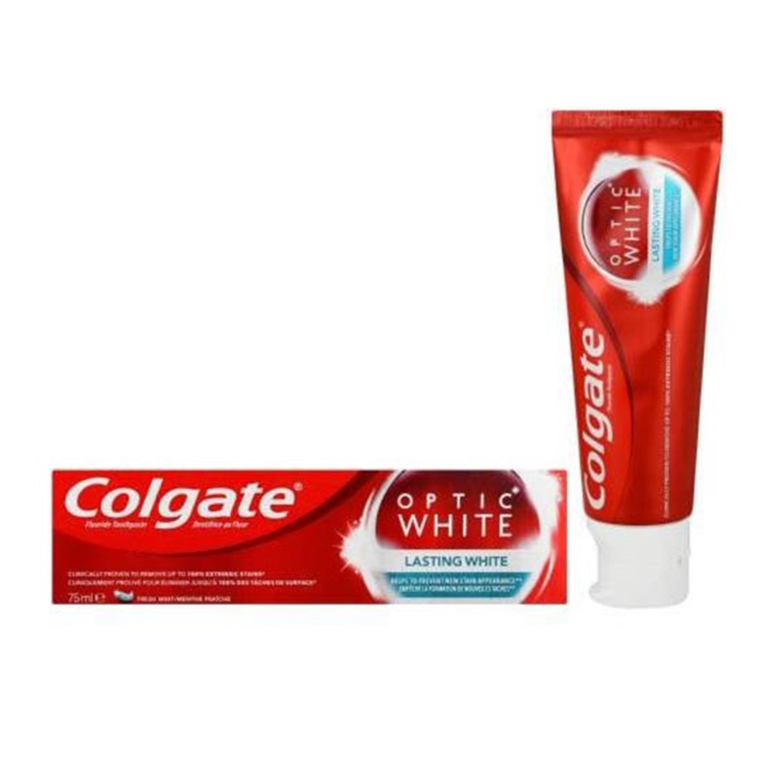 خمیردندان سفیدکننده کلگیت اپتیک وایت Lasting White وزن 100 گرم