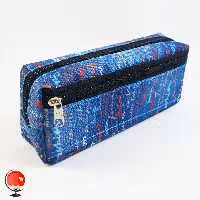 جامدادی اسپرت دو زیپ طرح انگلیسی مدیسا