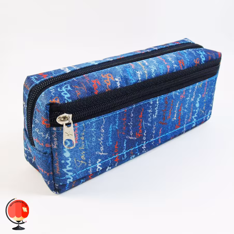 جامدادی اسپرت دو زیپ طرح انگلیسی مدیسا