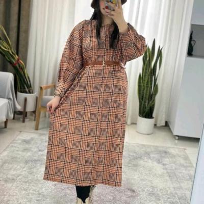 پیراهن زنانه مخمل مدل کفتان اتوسا