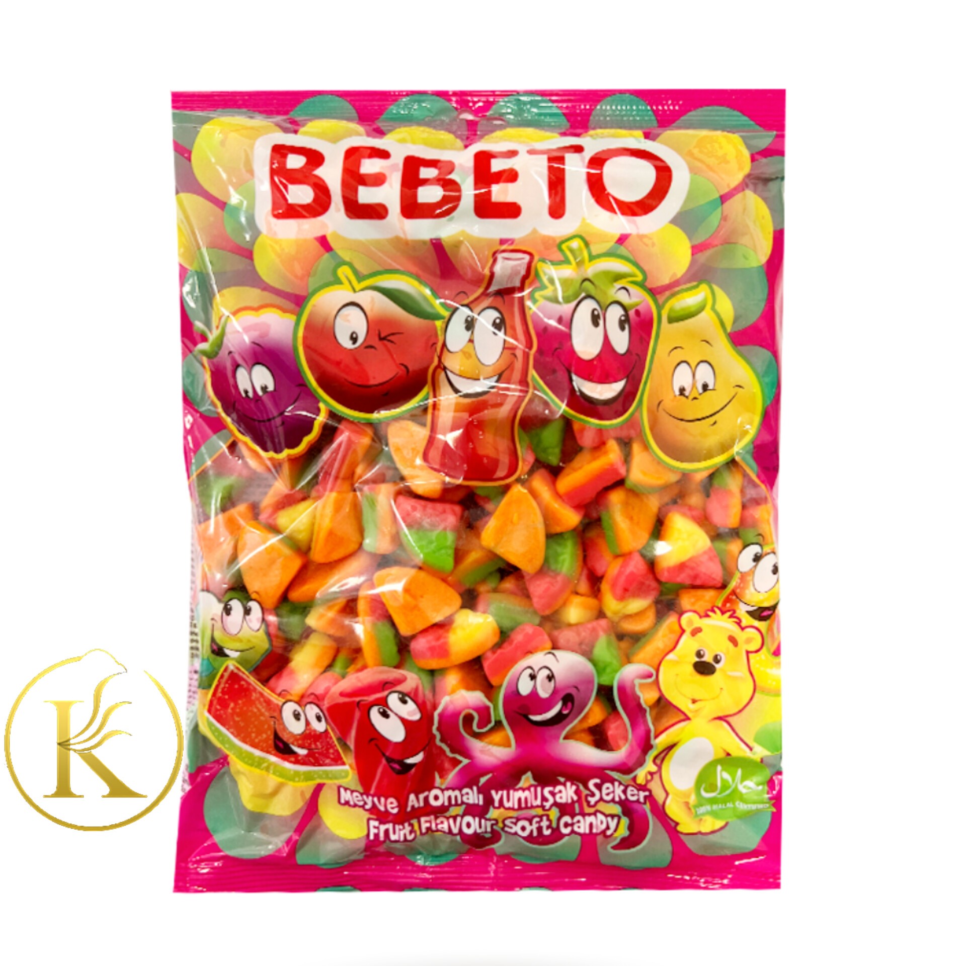 پاستیل کیلویی ببتو مدل پیتزا ( یک کیلوگرم ) bebeto