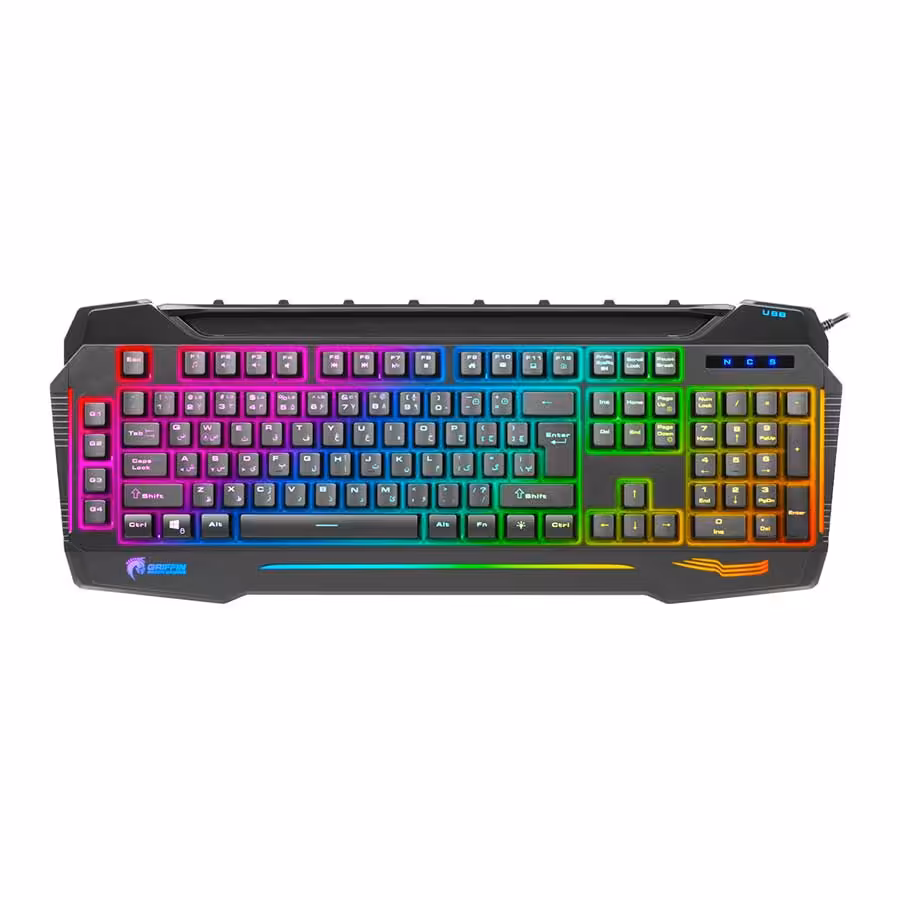 قیمت و خرید کیبورد گیمینگ باسیم گرین مدل GK702-RGB | یاس ارتباط