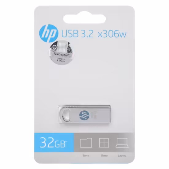 فلش مموری اچ پی مدل X306W USB3.2 ظرفیت 32 گیگابایت