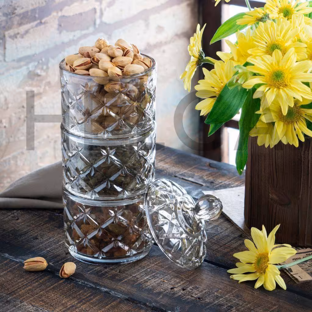 شکلات خوری سه طبقه شامپاینی