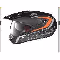 کلاه کاسکت موتورسیکلت مشکی X LITE HELME 551 ADVENTURE FULL FACE SCHWARZ ORANGE MATT NOLAN KASK
