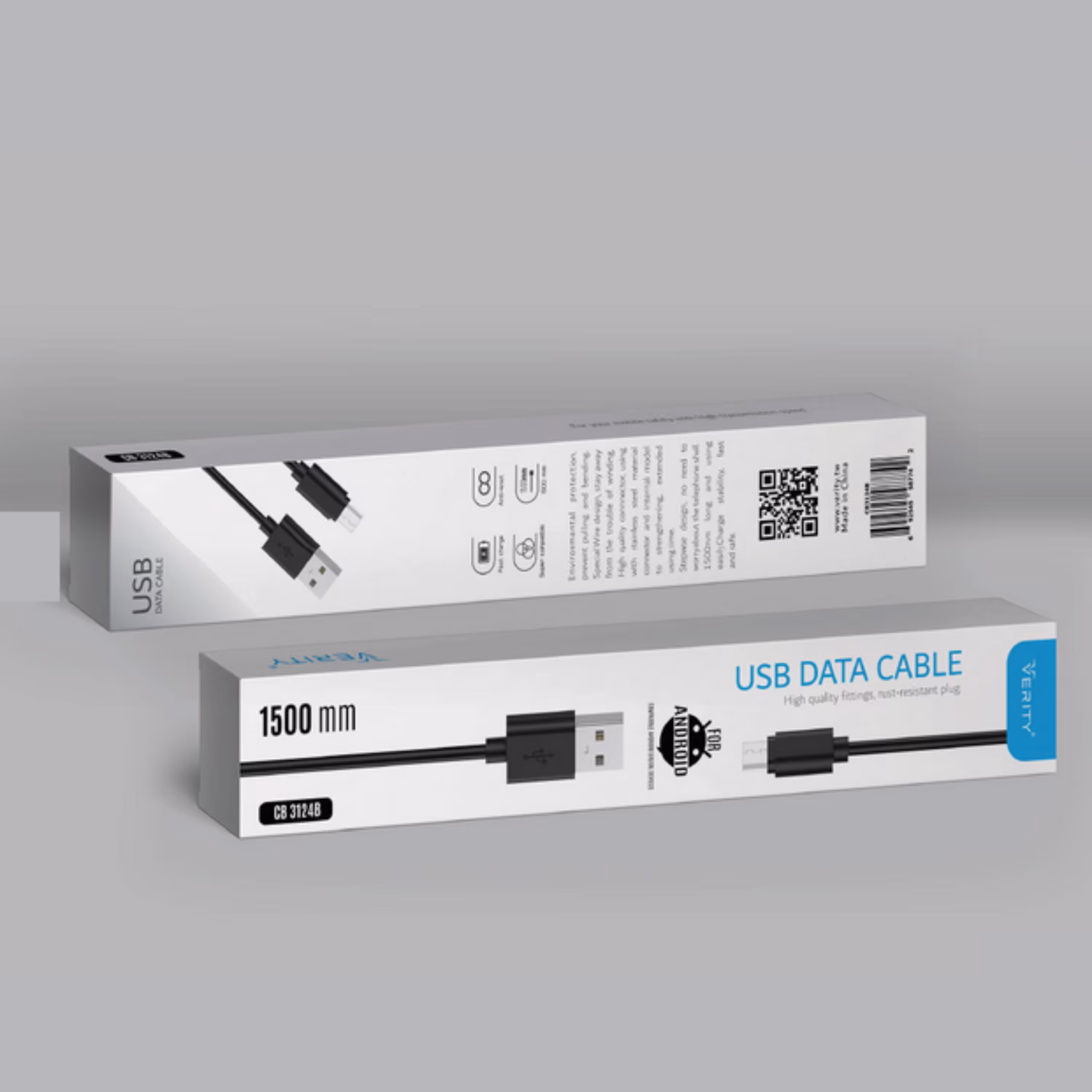 کابل اندروید VERITY microUSB  مدل CB 3124 B