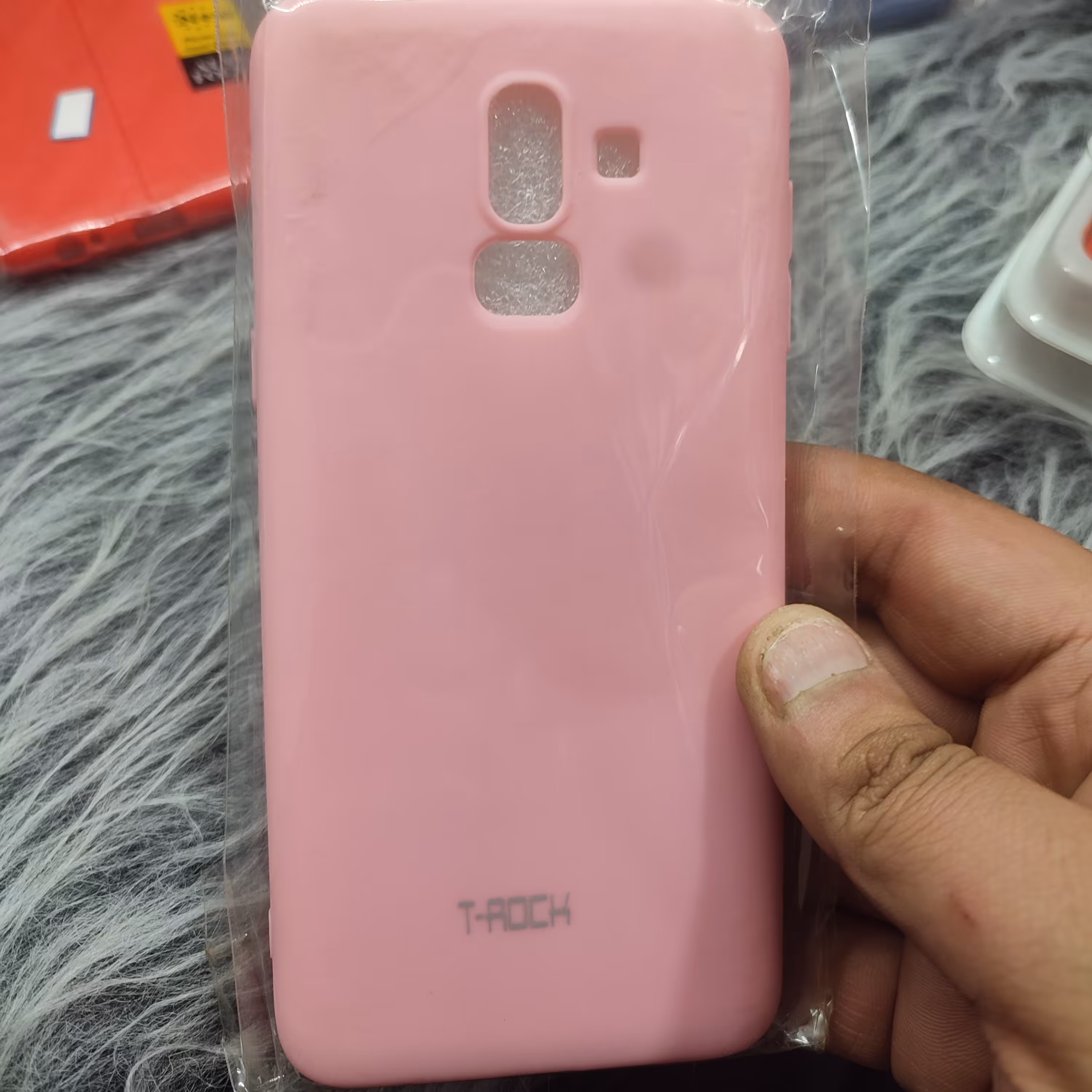 کگرد راک صورتی SAMSUNG A6 PLUS J8