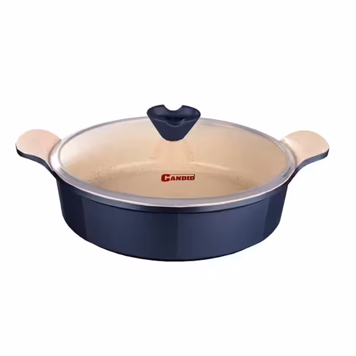 ماهیتابه دو دسته کاندید- سری اسکار- رنگ سرمه ای