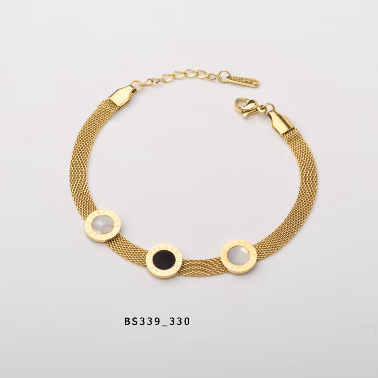 دستبند استیل 316 رنگ ثابت تنوع مدل بالا کد4