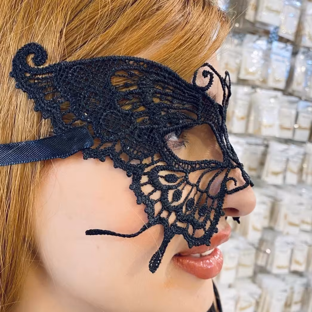 نقاب صورت گیپوری پروانه ای 