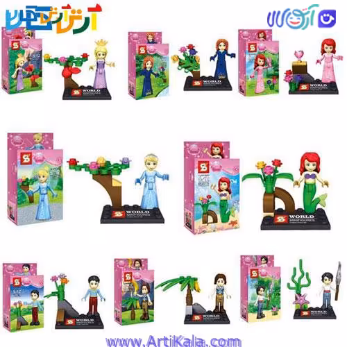 سری آدمک لگویی پرنسس – مجموعه 8 عددی