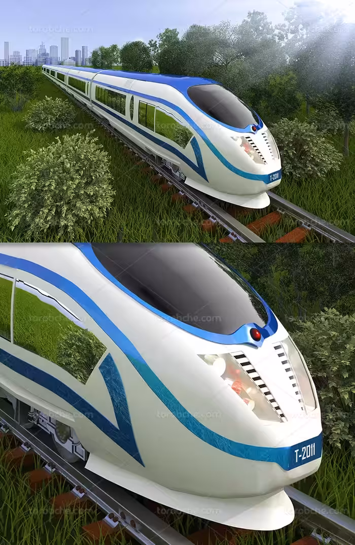 عکس قطار مسافربری سریع السیر | گرافیک با طعم تربچه