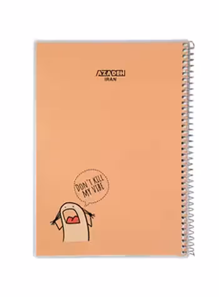 دفتر 80 برگ آزاده طرح میقولی - خرید آنلاین دفتر مجلد آزاده - چی بخونم