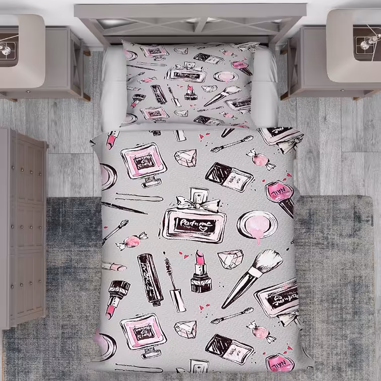 روتختی نوجوان طرح پترن فانتزی لوازم آرایش و ادکلن PK-2784