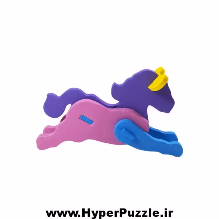 پازل فومی سه بعدی طرح اسب 