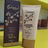 ضدآفتاب لروونیSPF40 رنگی بژروشن بژطبیعی