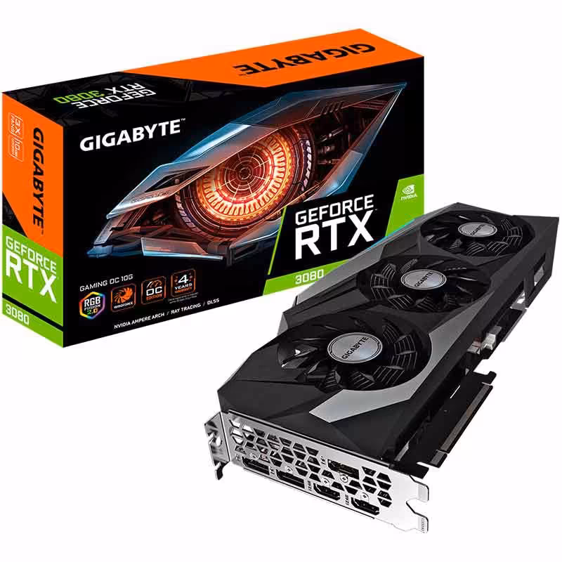 کارت گرافیک گیگابایت Gigabyte RTX 3080 Gaming OC 10GB