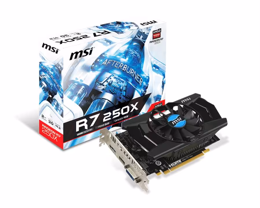 کارت گرافیک 2 گیگابایت آر ناین 250  ام اس آی