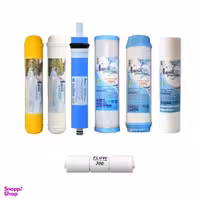 فیلتر دستگاه تصفیه کننده آب آکوا پیورست مدل AP- 06 بسته 6 عددی + کپسول فاضلاب مدل FLOW 300