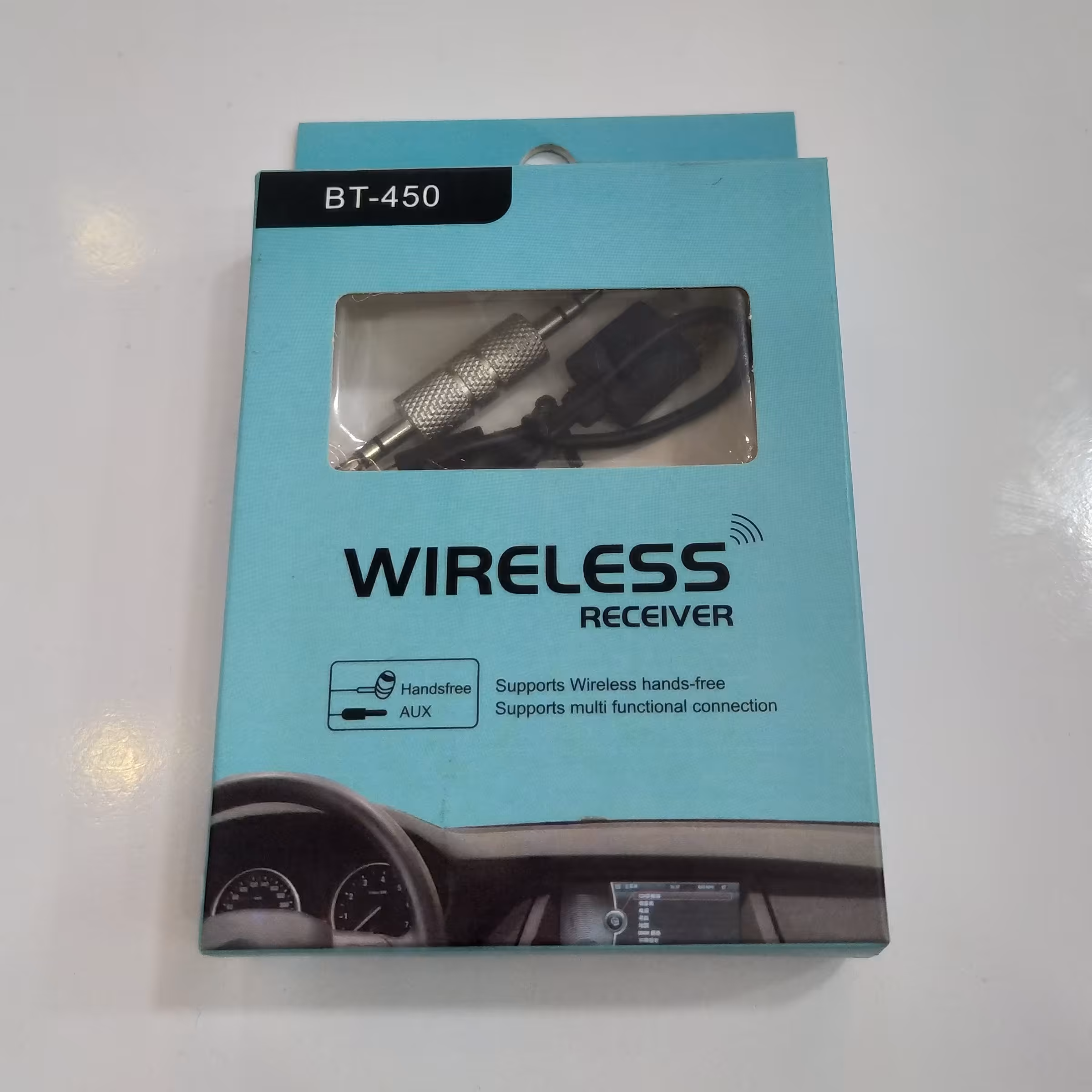 گیرنده بلوتوثی موزیک مدل BT-450 رنگ مشکی پکدار و پلمب