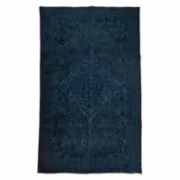 فرش دستبافت رنگ شده پنج و نیم متری مدل وینتج کد 1405112(فروش چکی 6 ماهه با کد تخفیف farshgereh)