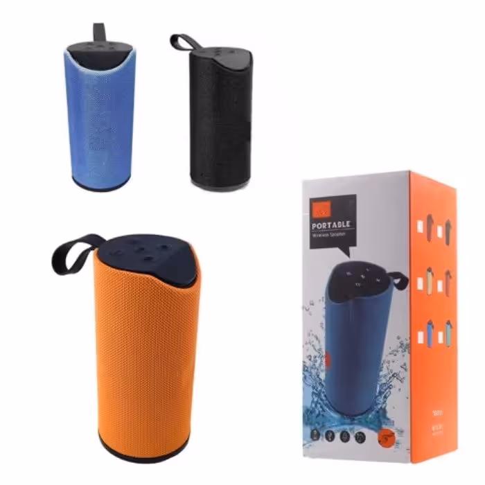 اسپیکر gt113 بی سیم (بلوتوثی) استوانه ای قابل حمل مدل PORTABLE کیفیت صدای عالی و طراحی زیبا