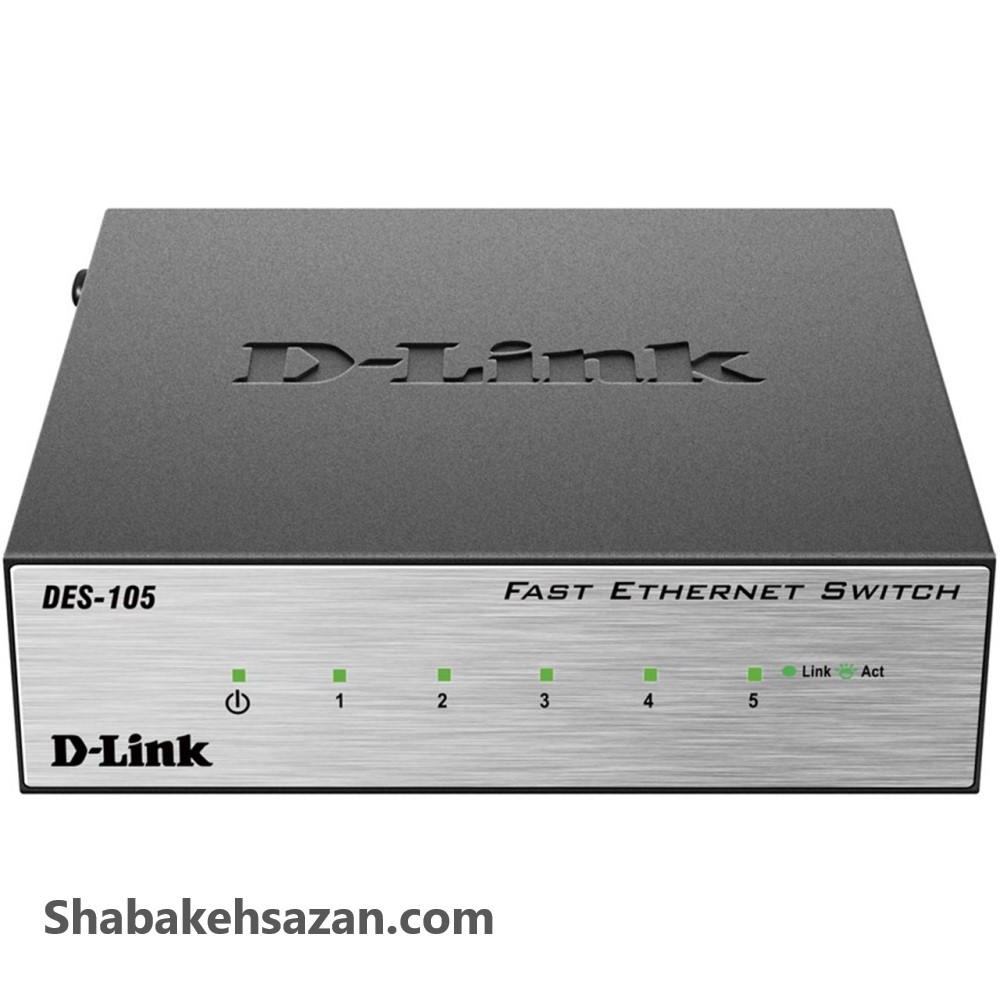 سوئیچ 5 پورت دسکتاپ دی-لینک مدل DES-105